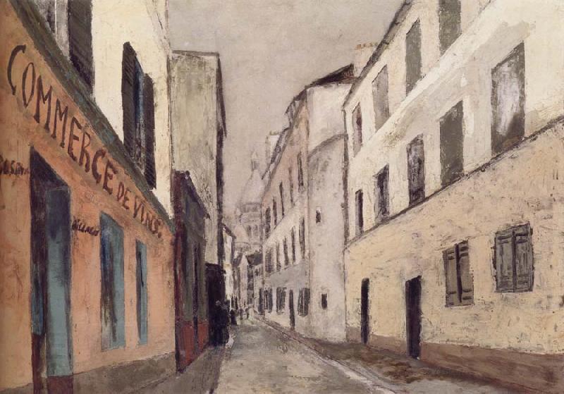 Maurice Utrillo Rue Saint-Rustique a Montmarter China oil painting art